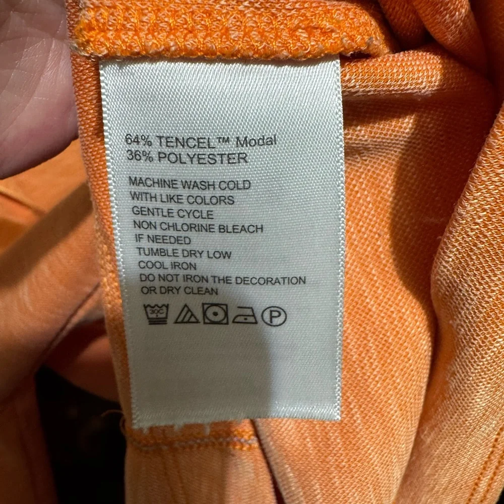 Tommy Bahama Men's Heather Orange Quarter-Zip Pullover